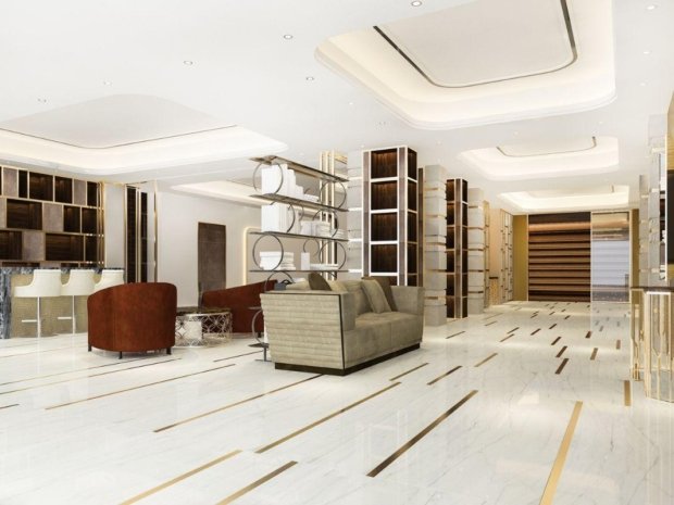 piso de mármore