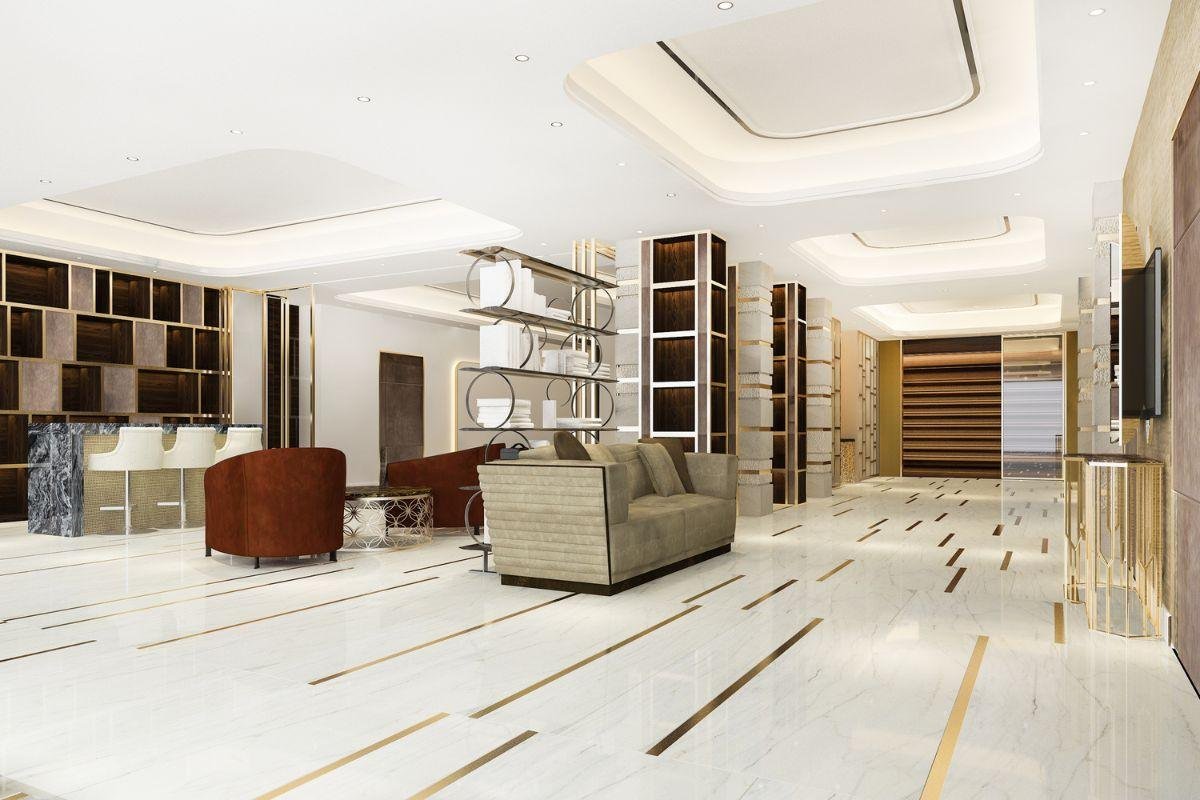 piso de mármore
